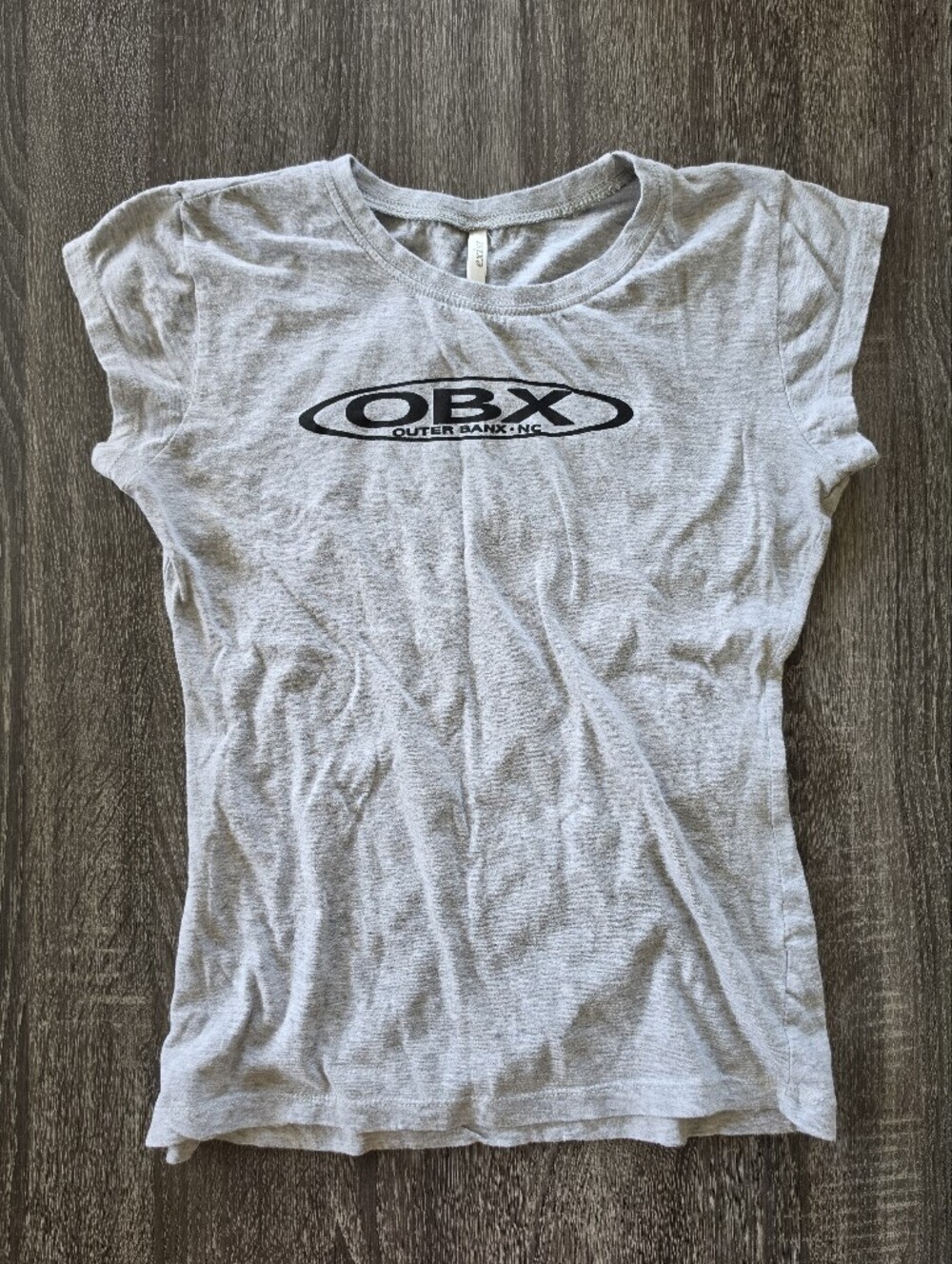 Exist Light Gray OBX Logo Short Sleeve Tee